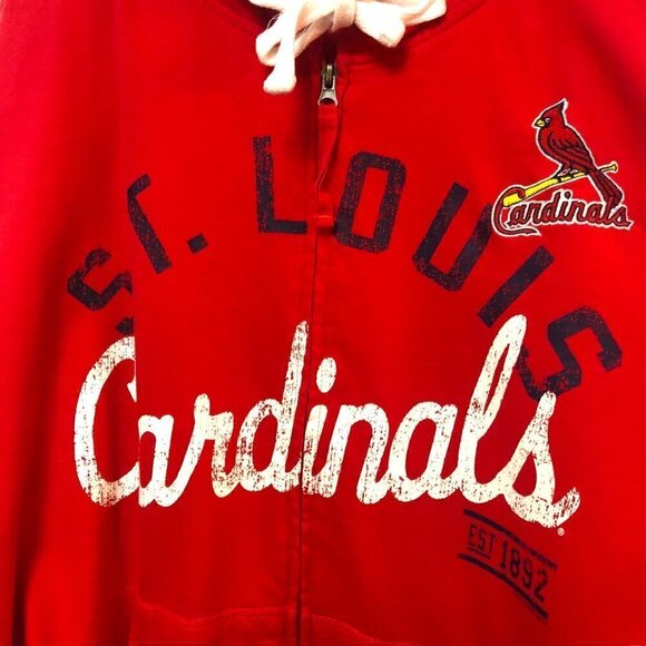 St. Louis Cardinals G-III Sports by Carl Banks Mens XXL Red Full Zip Hoodie - Picture 2 of 8